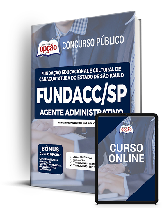 Apostila FUNDACC-SP 2022 - Agente Administrativo