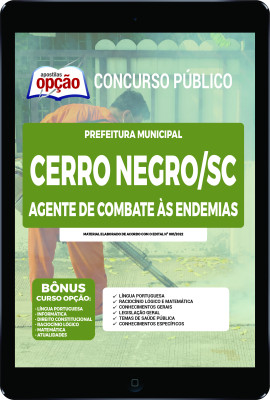 Apostila Prefeitura de Cerro Negro - SC em PDF - Agente de Combate às Endemias