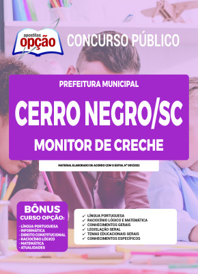 Apostila Prefeitura de Cerro Negro - SC - Monitor de Creche