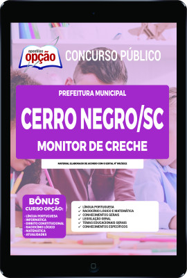Apostila Prefeitura de Cerro Negro - SC em PDF - Monitor de Creche