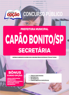 Apostila Prefeitura de Capão Bonito - SP - Secretária