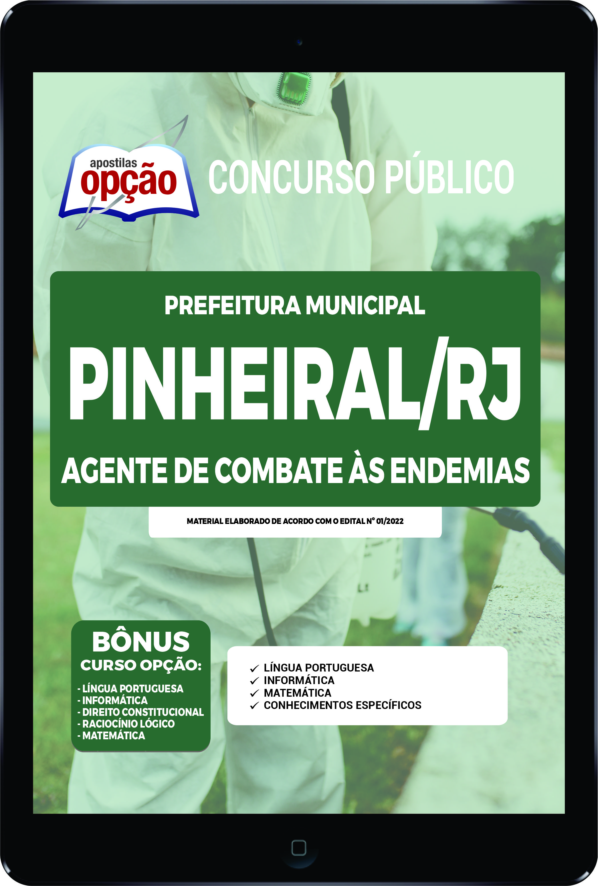 Apostila Prefeitura de Pinheiral RJ PDF Agente Combate às Endemias 2022