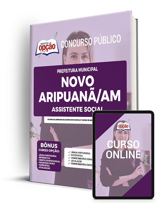 Apostila Prefeitura  de Novo Aripuanã AM 2022 Assistente Social