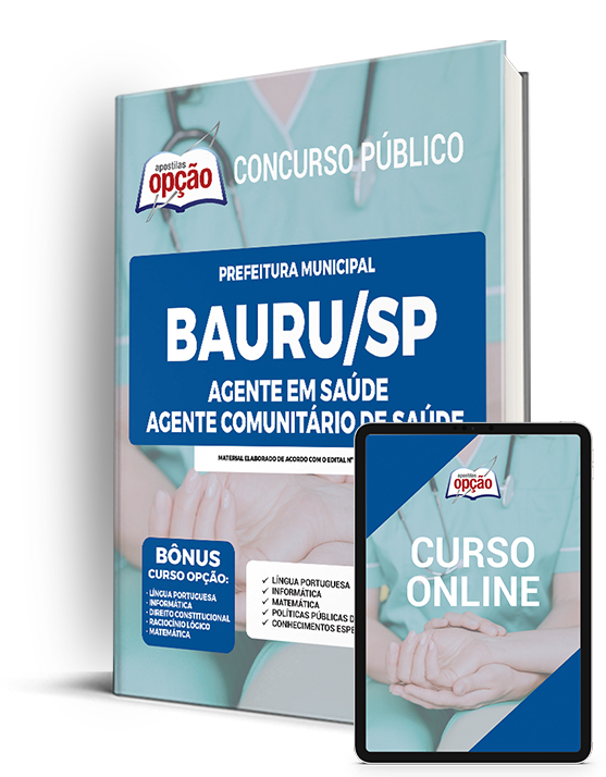 Apostila Prefeitura de Bauru - SP 2023 - Agente Comunitário de Saúde