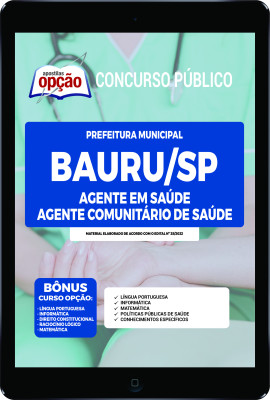 Apostila Prefeitura de Bauru - SP em PDF - Agente em Saúde - Agente Comunitário de Saúde