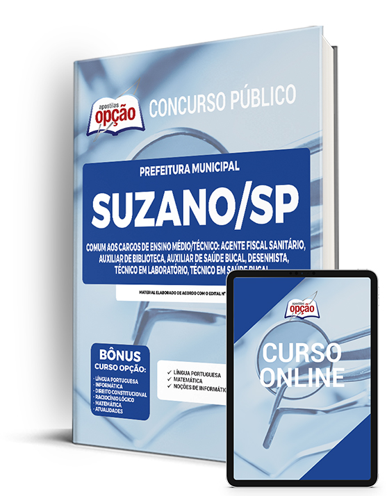 Apostila Prefeitura de Suzano - SP 2023 - Comum Médio/Técnico