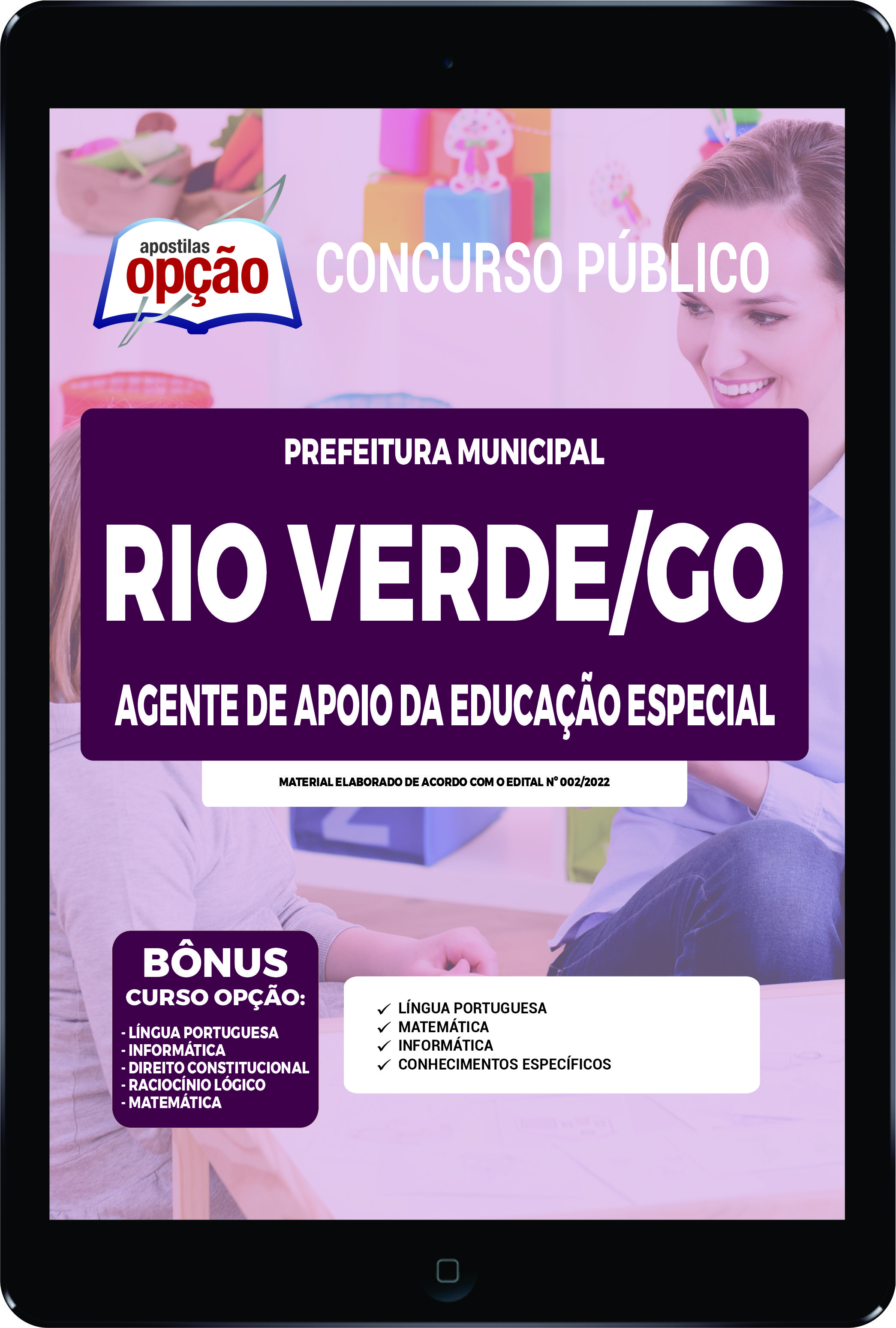 Apostila Prefeitura  Rio Verde - GO PDF - Ag Apoio Educ Especial 2023