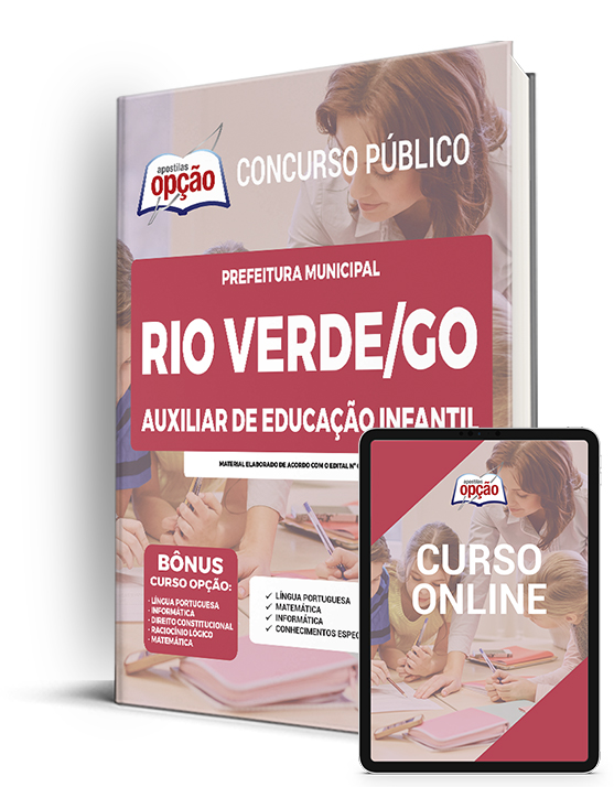 Apostila Prefeitura  Rio Verde - GO 2023 - Auxiliar de Educação Infantil