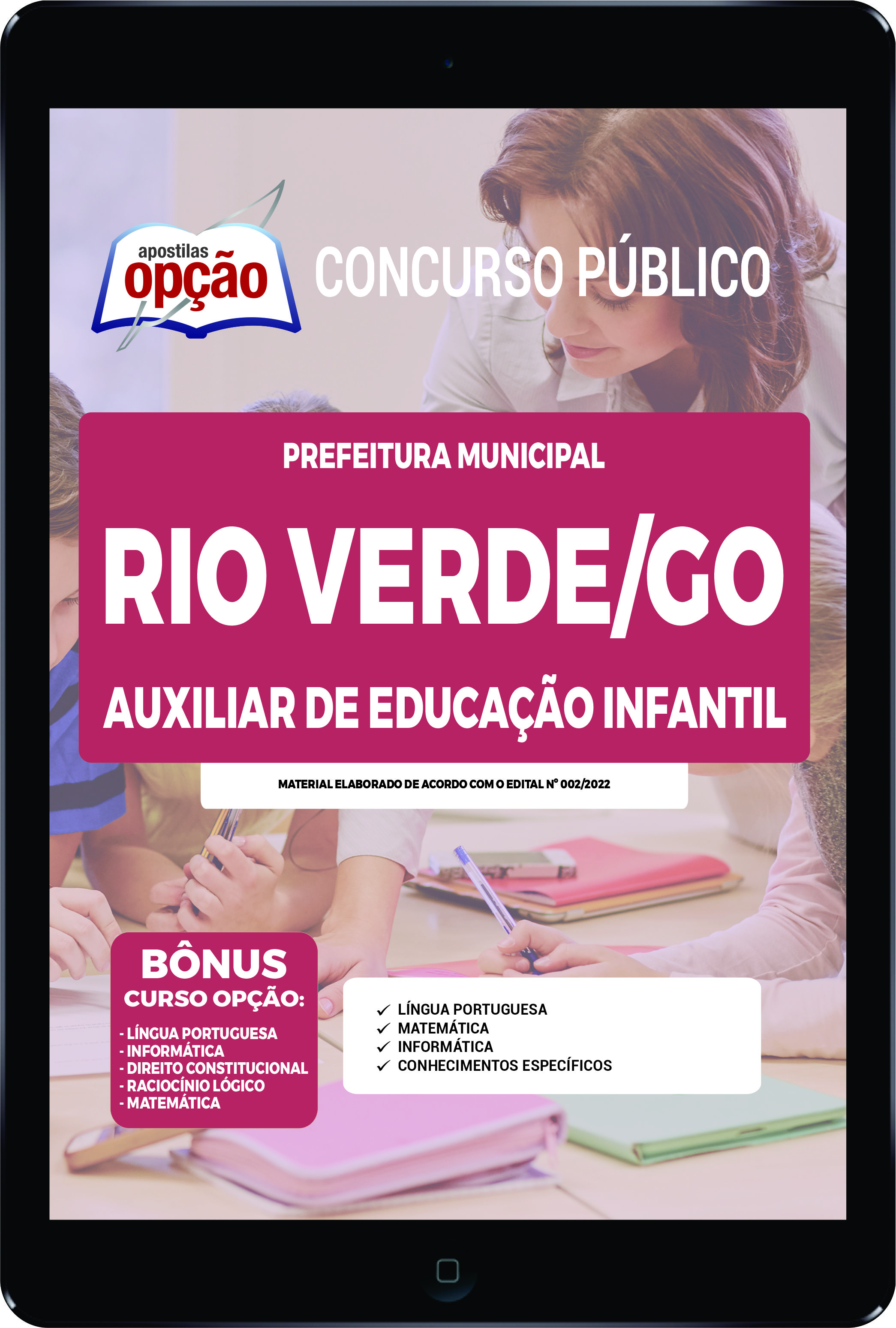 Apostila Prefeitura  Rio Verde - GO PDF - Auxiliar de Educação Infantil 2023