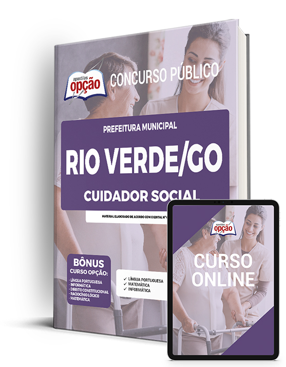 Apostila Prefeitura  Rio Verde - GO 2023 - Cuidador Social