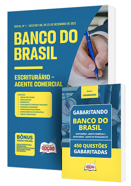 Combo Impresso Banco do Brasil 2023 - Agente de Tecnologia