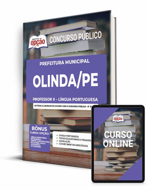 Apostila Prefeitura  Olinda 2023 - Professor II – Língua Portuguesa