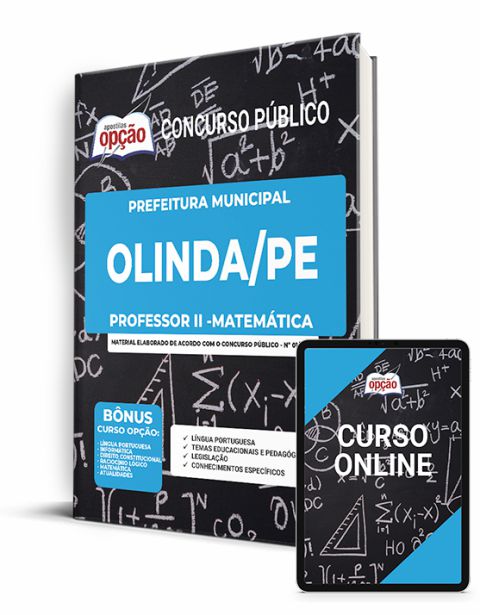 Apostila Prefeitura  Olinda 2023 - Professor II - Matemática