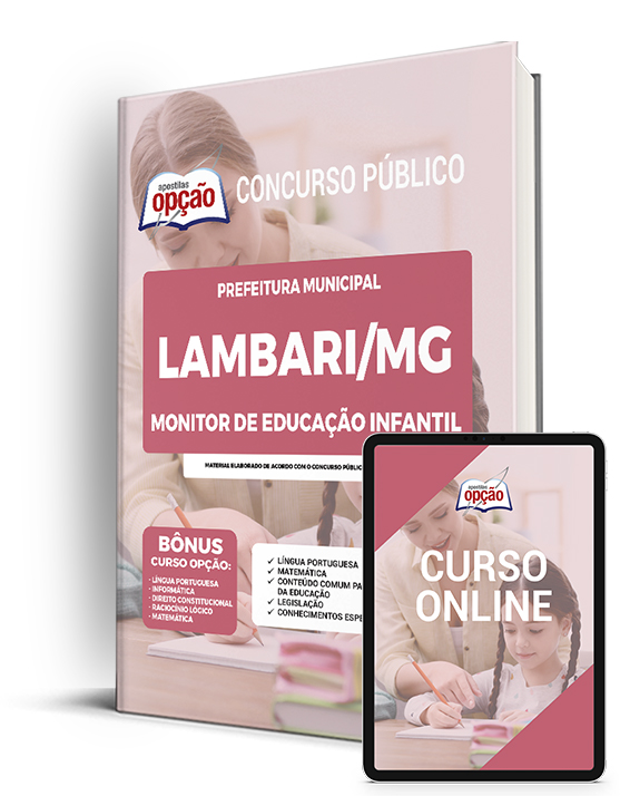 Apostila Prefeitura  de Lambari - MG 2023 - Monitor de Educação Inf