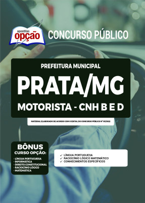 Apostila Prefeitura de Prata - MG - Motorista - CNH B e D