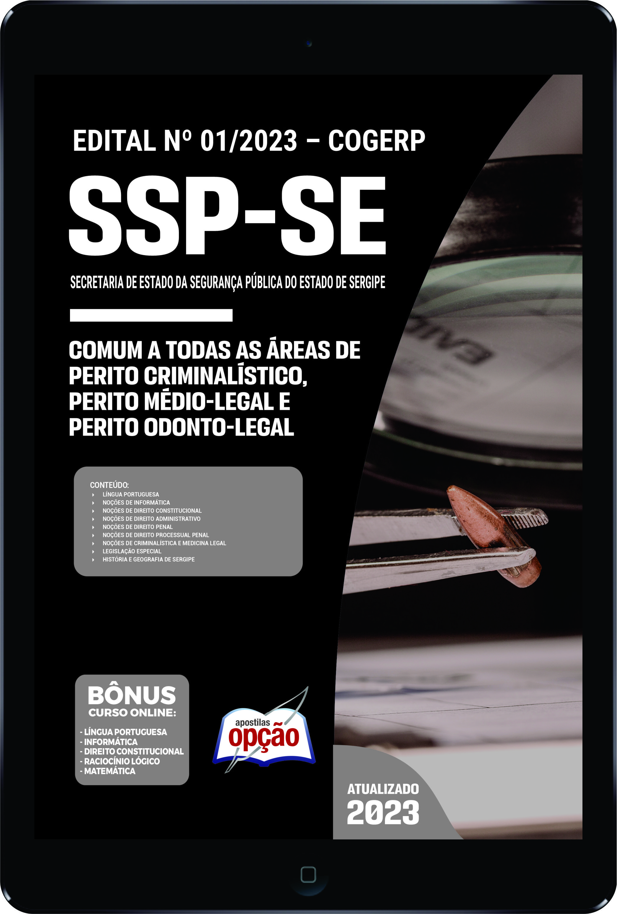 Apostila SSP-SE em PDF Comum a todas as Áreas 2023