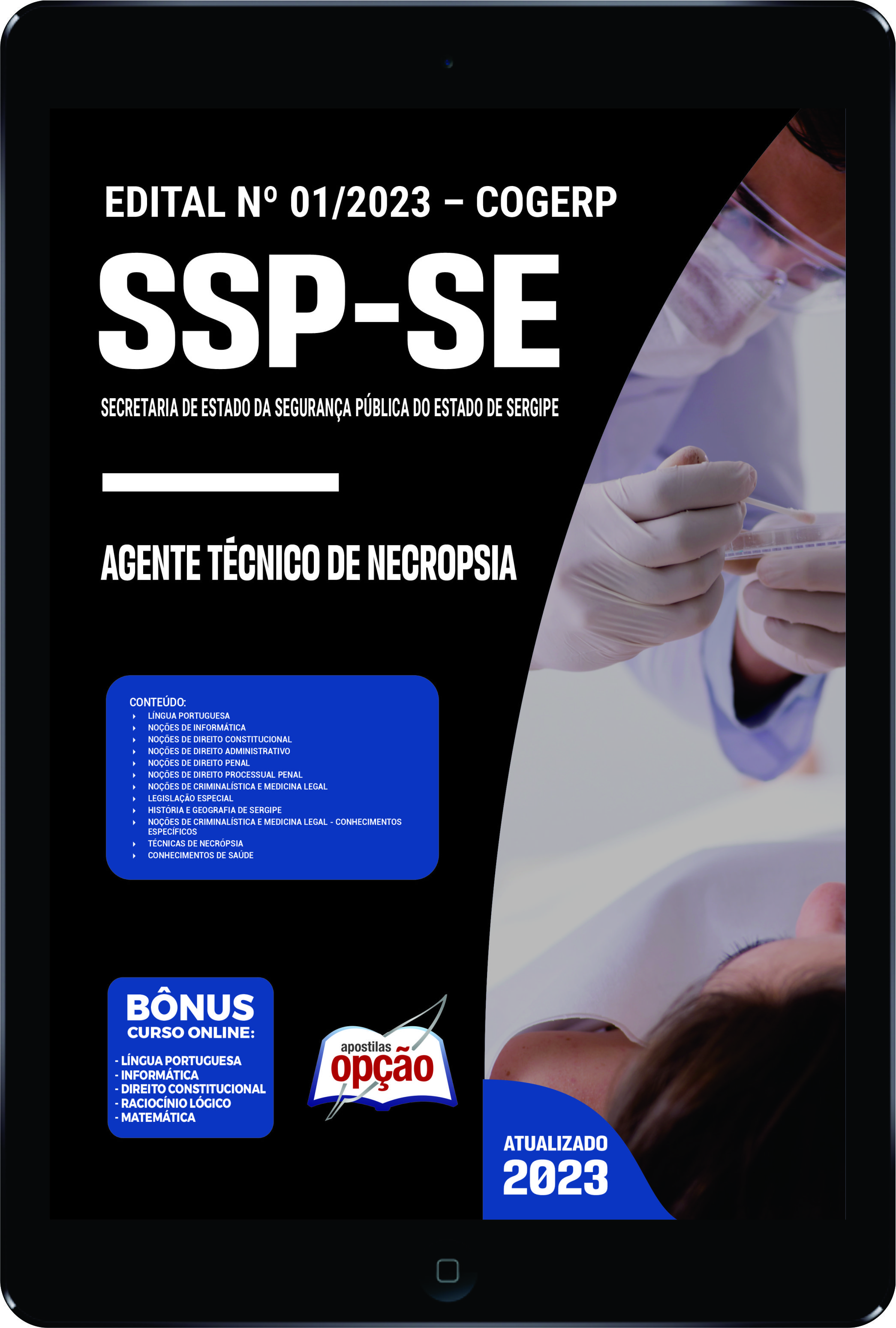 Apostila SSP-SE em PDF Agente Técnico de Necropsia 2023