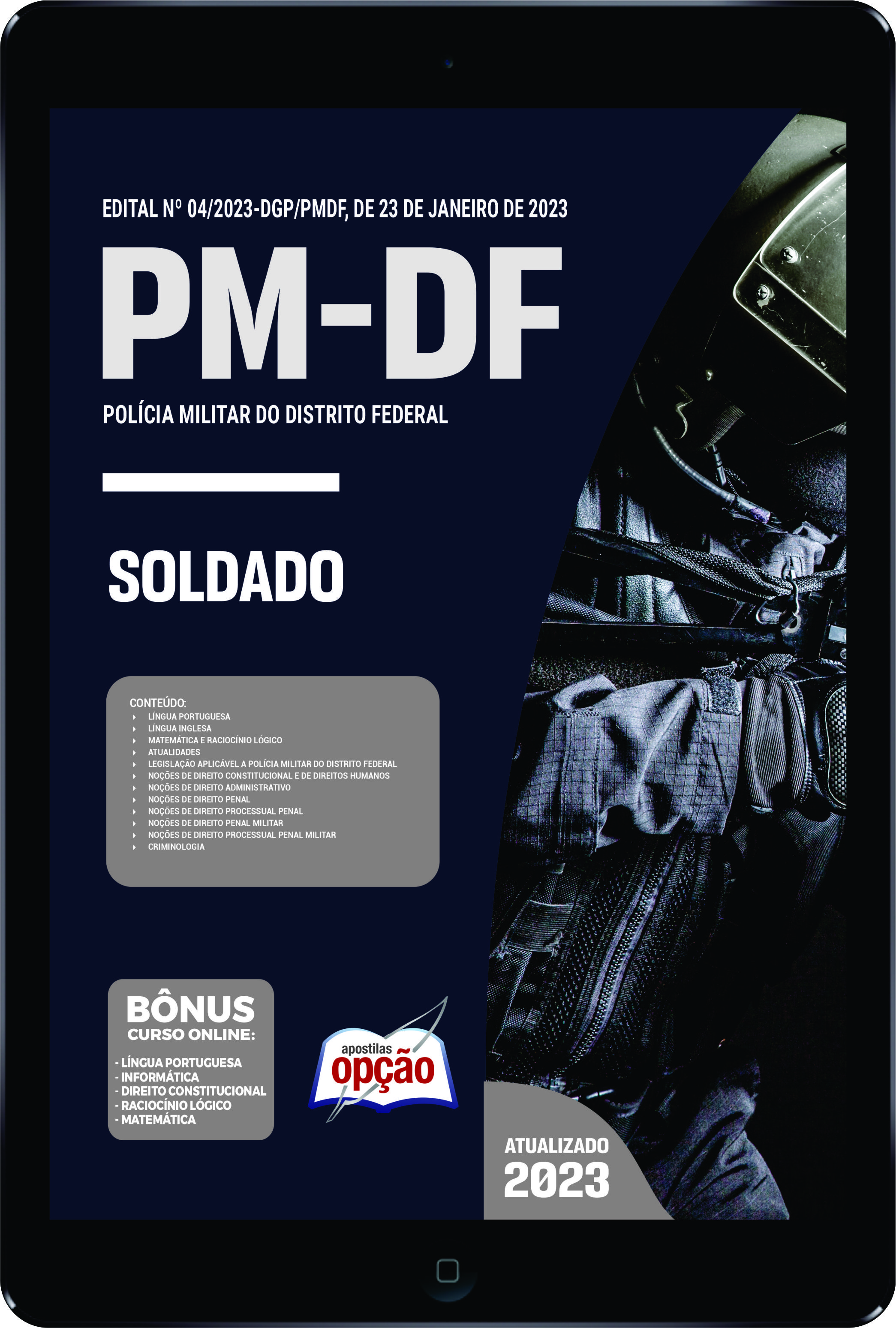 Apostila PM-DF - em PDF Soldado 2023