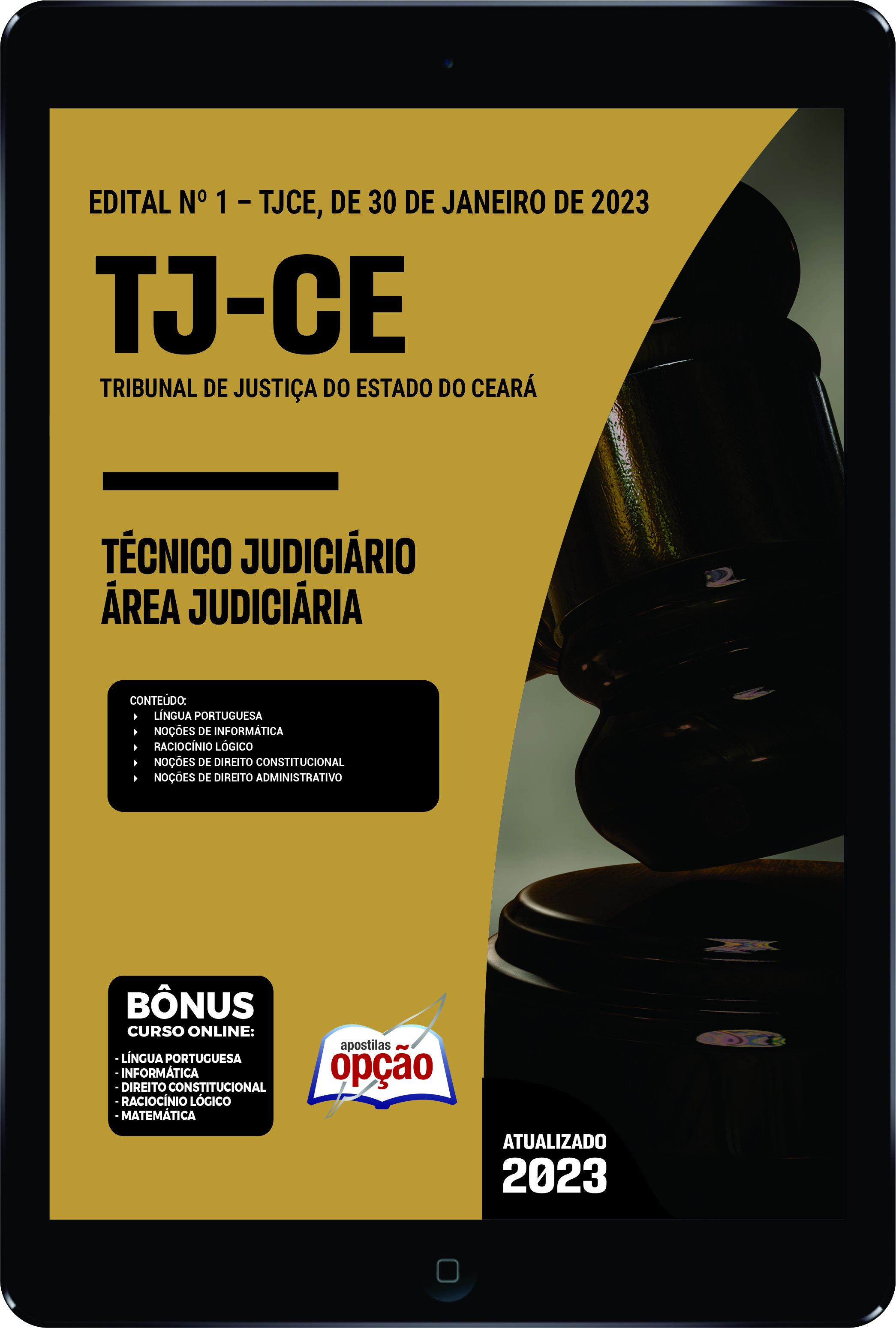 Apostila TJ-CE - em PDF Téc Judiciário – Área: Judiciária