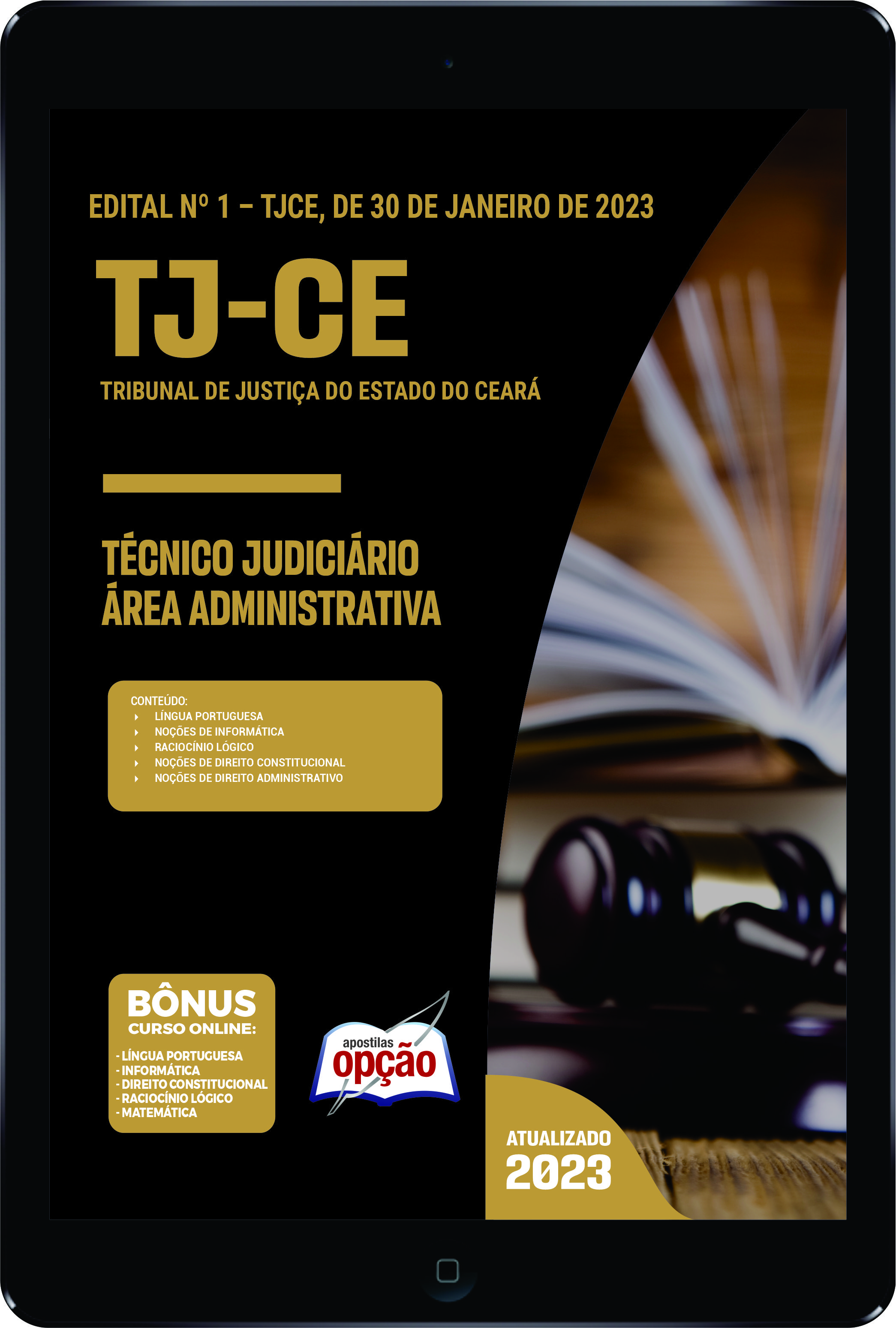 Apostila TJ-CE - PDF Téc Judiciário - Área: Tec Adm 2023