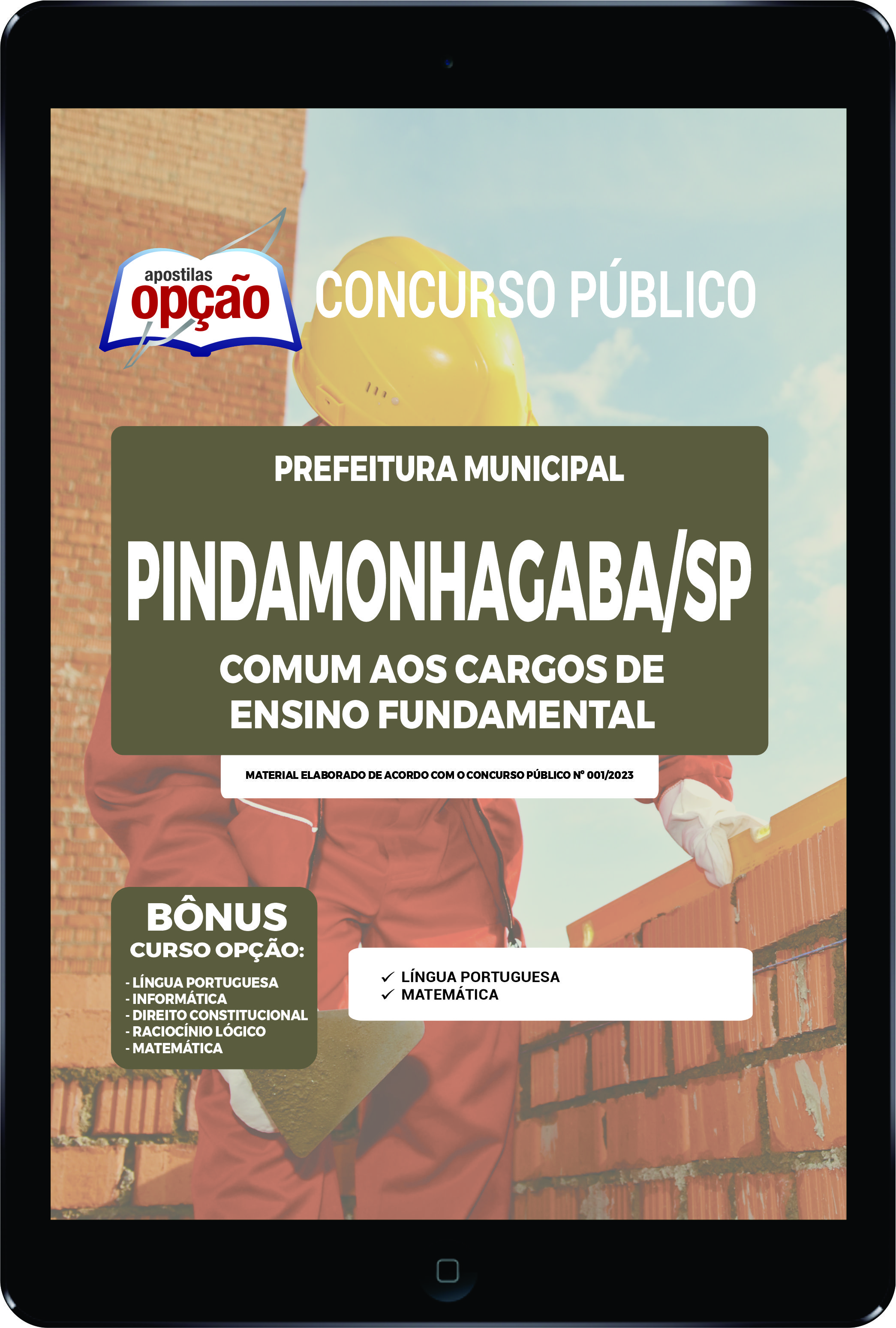 Apostila Prefeitura  de Pindamonhangaba - SP PDF Comu Ens fund 2023