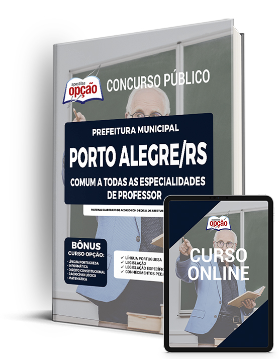 Apostila Prefeitura de Porto Alegre - RS 2023 - Comum Professor