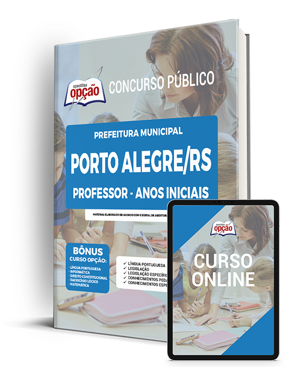 Apostila Prefeitura de Porto Alegre RS 2023 Professor - Anos Iniciais