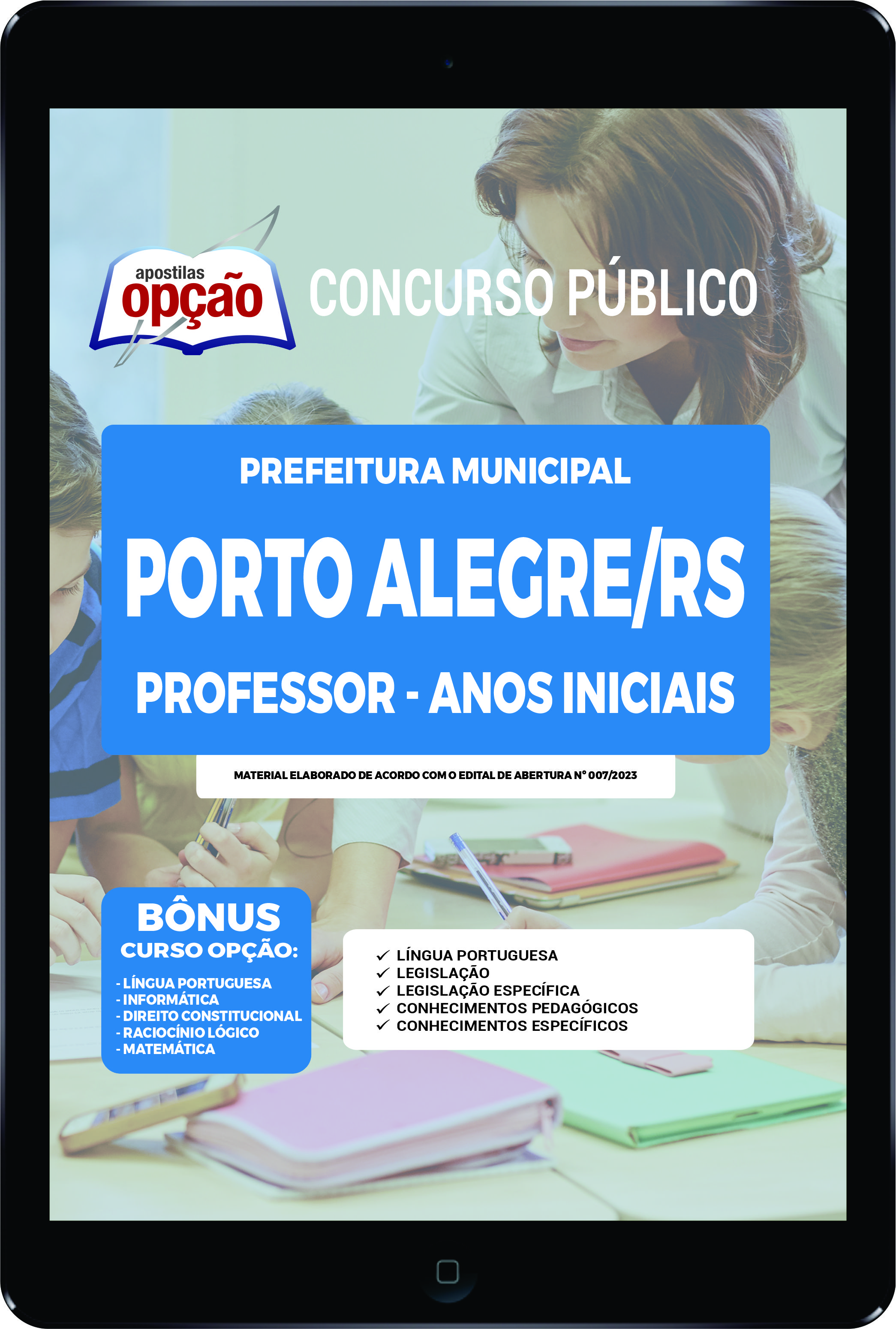 Apostila Prefeitura  Porto Alegre RS PDF Professor - Anos Iniciais 2023