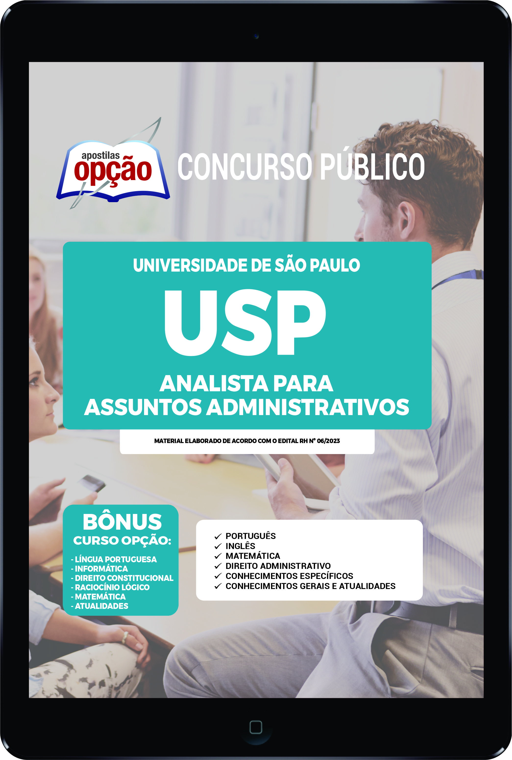 Apostila USP PDF - Analista para Assuntos Administrativos 2023