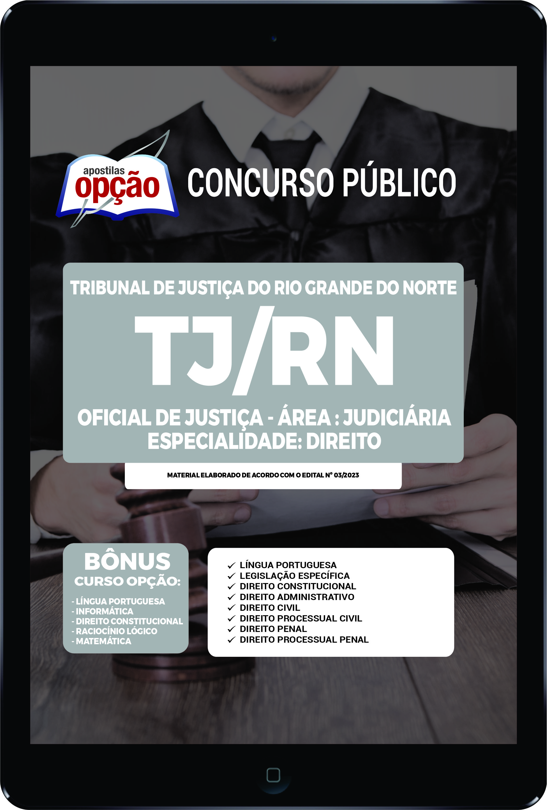 Apostila TJ-RN - PDF Of de Justiça Esp Direito 2023