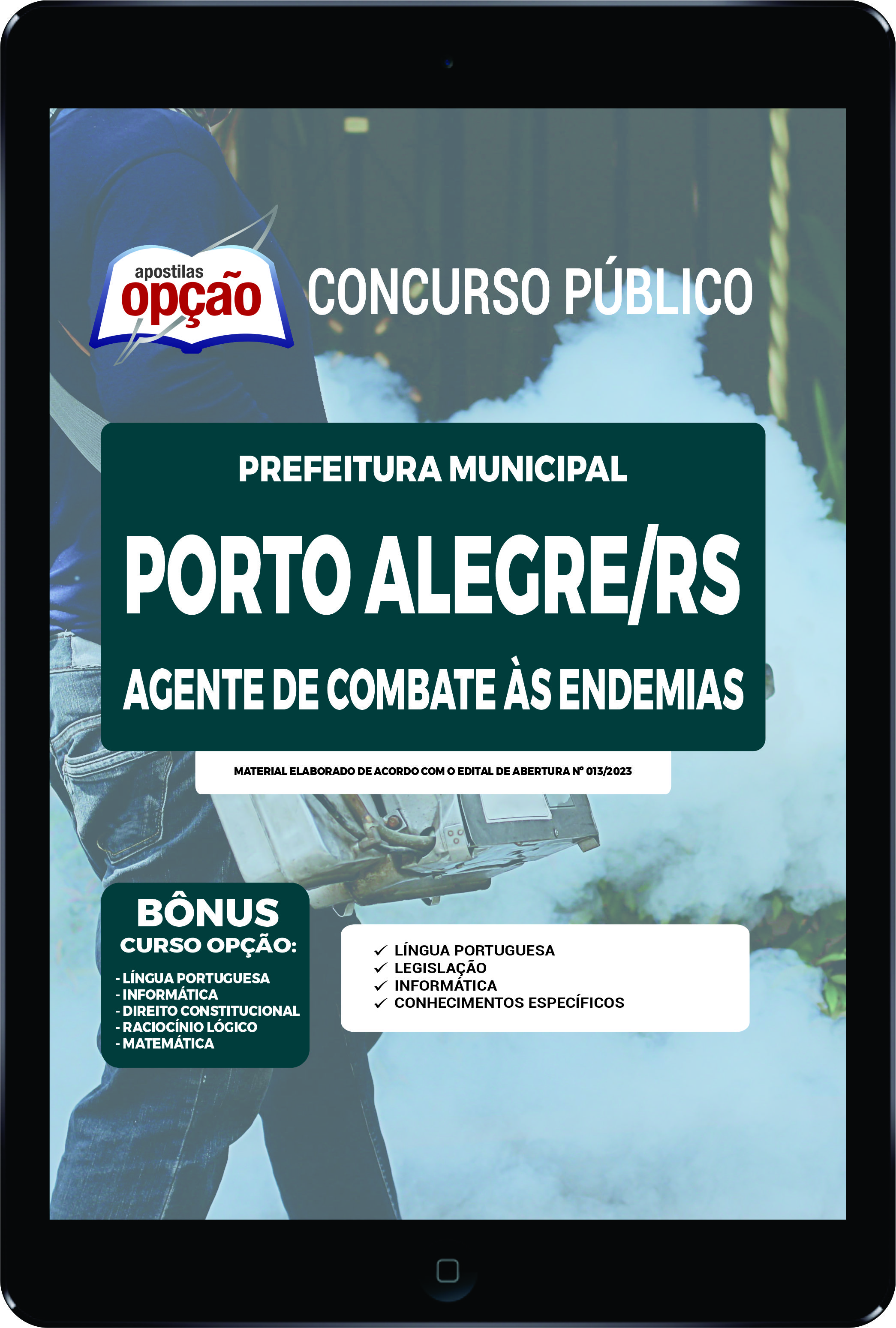 Apostila Prefeitura  Porto Alegre RS PDF Agente Combate às Endemias 2023