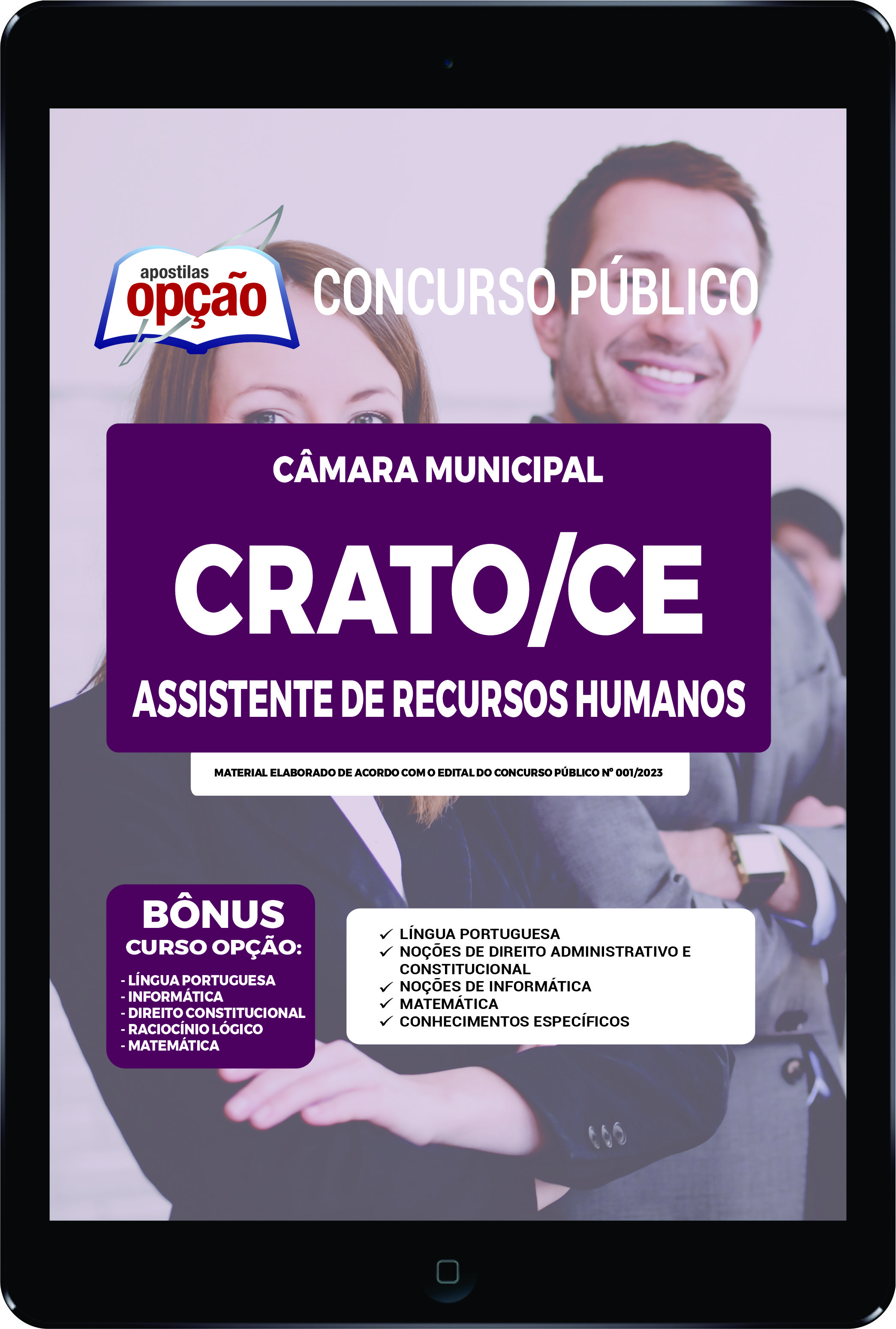 Apostila Câmara de Crato - CE em PDF - Assistente de RH 2023