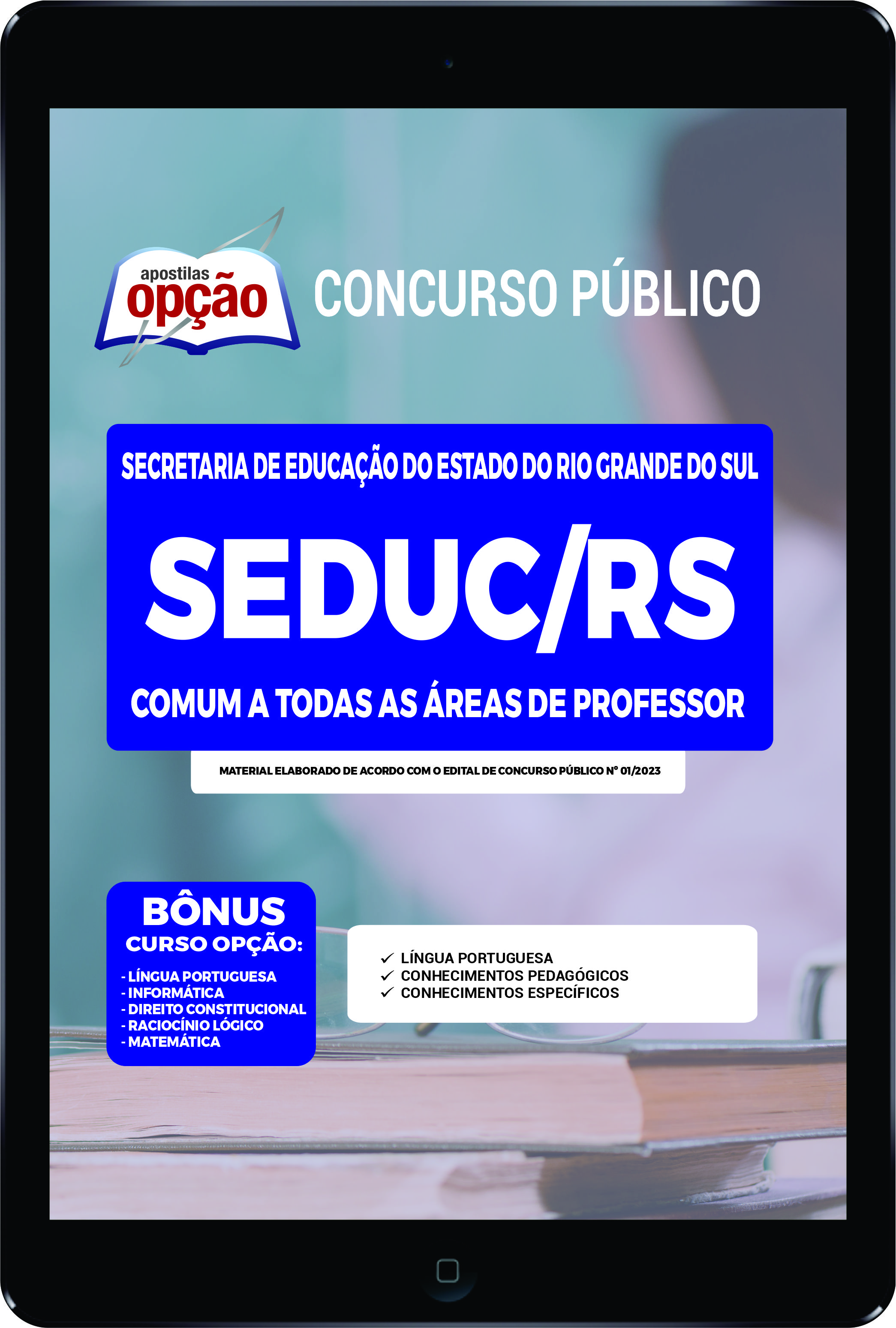 Apostila SEDUC-RS PDF - Comum a Todas as Áreas de Professor 2023