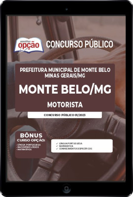 Apostila Prefeitura de Monte Belo - MG em PDF Motorista