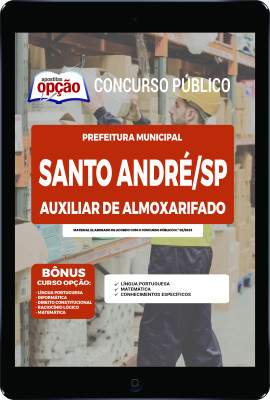 Apostila Prefeitura de Santo André - SP em PDF - Auxiliar de Almoxarifado