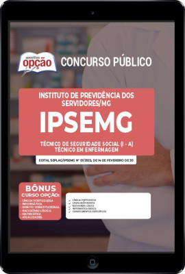 Apostila IPSEMG em PDF - Técnico de Seguridade Social (I-A) - Técnico em Enfermagem