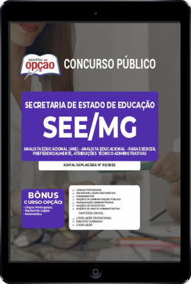 Apostila SEE-MG em PDF - Analista Educacional - Técnico Administrativo