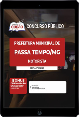 Apostila Prefeitura de Passa Tempo - MG em PDF - Motorista