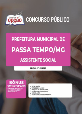 Apostila Prefeitura de Passa Tempo - MG - Assistente Social