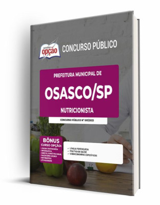 Apostila Prefeitura de Osasco - SP - Nutricionista