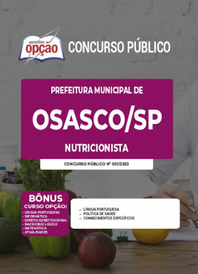 Apostila Prefeitura de Osasco - SP - Nutricionista