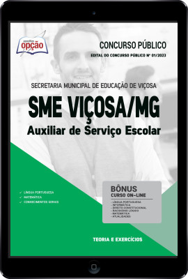 Apostila SME Viçosa - MG em PDF - Auxiliar de Serviço Escolar