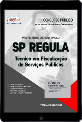 Apostila SP REGULA em PDF - Técnico em Fiscalização de Serviços Públicos