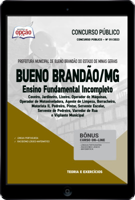 Apostila Prefeitura de Bueno Brandão - MG em PDF Ensino Fundamental Incompleto