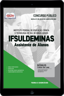 Apostila IFSULDEMINAS em PDF - Assistente de Alunos