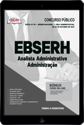 Apostila EBSERH em PDF - Analista Administrativo - Administração