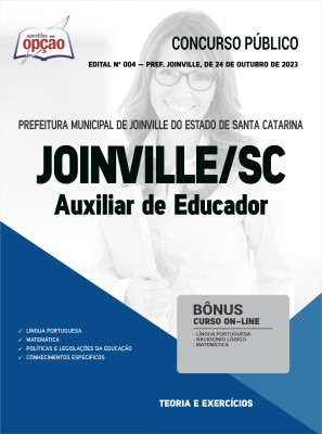 Apostila Prefeitura de Joinville - SC - Auxiliar de Educador