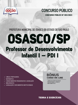 Apostila Prefeitura de Osasco - SP - Professor de Desenvolvimento Infantil I - PDI I