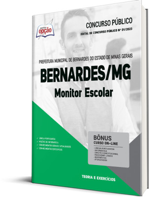 Apostila Prefeitura de Bernardes - MG - Monitor Escolar