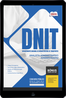 Apostila DNIT em PDF - Analista Administrativo - Administração